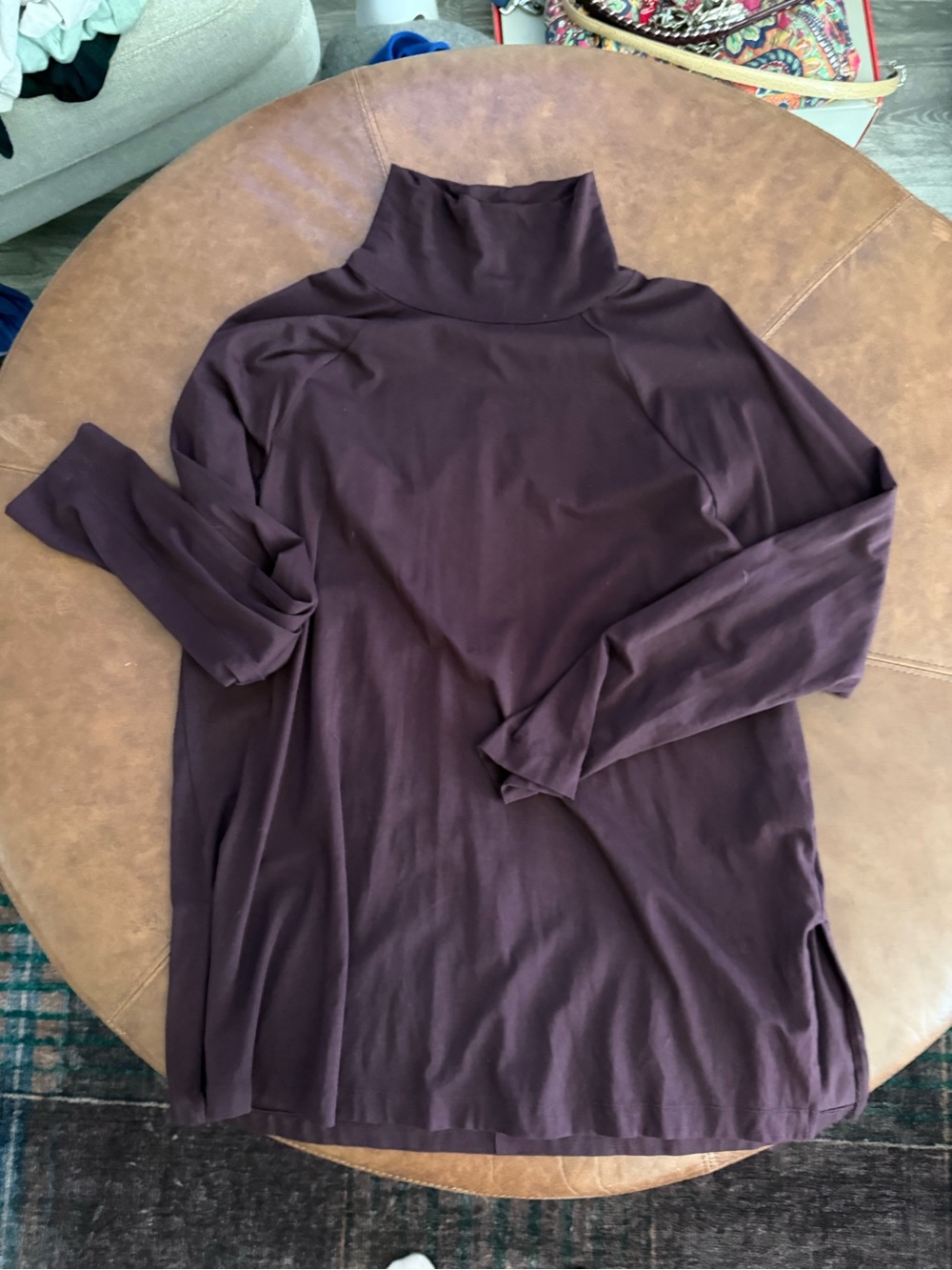 J. Jill Women's Long Sleeve Turtleneck Top - Plum